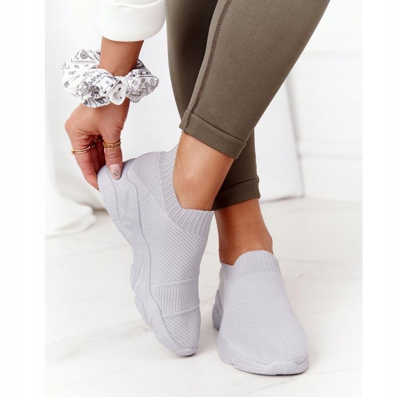 PS1 Naisten urheilukengät Slip-on Grey Yoga Class harmaa 2