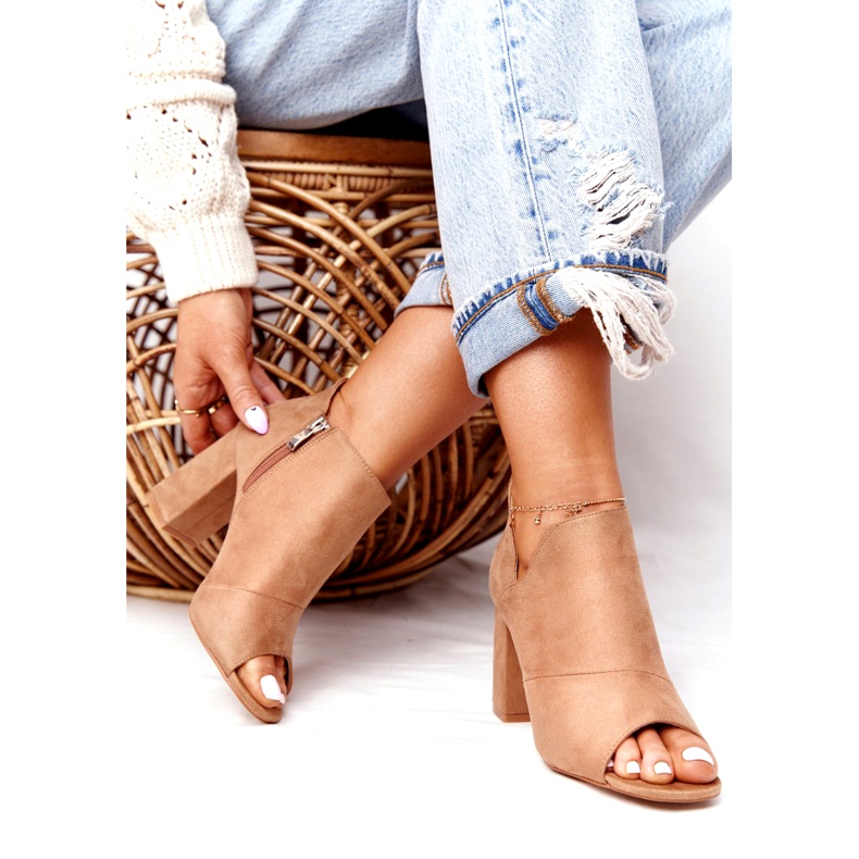 Kevät mokka saappaat postitse Vinceza 21-17095 Beige 2