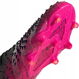 Adidas Predator Freak.1 L Fg M FW7244 jalkapallokengät valkoinen, musta, pinkki musta 2
