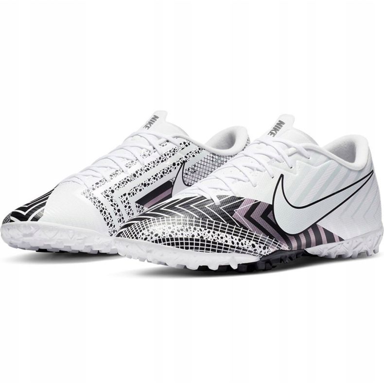 Nike Mercurial Vapor 13 Academy Mds Tf M CJ1306 110 jalkapallokengät valkoinen, valkoinen, musta valkoinen 2