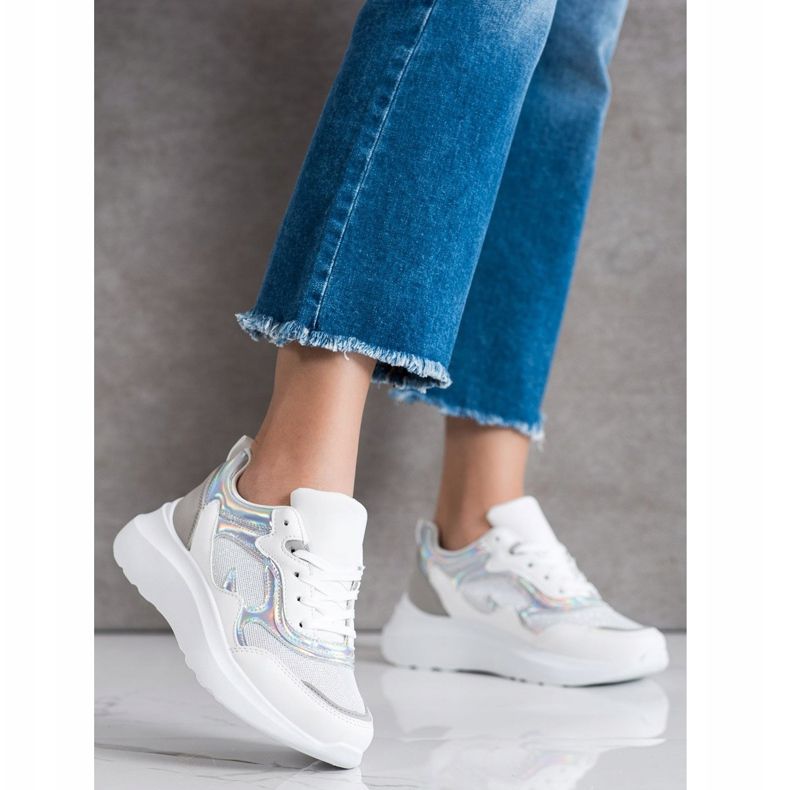 Sweet Shoes Glitterillä varustetut lenkkarit valkoinen 1