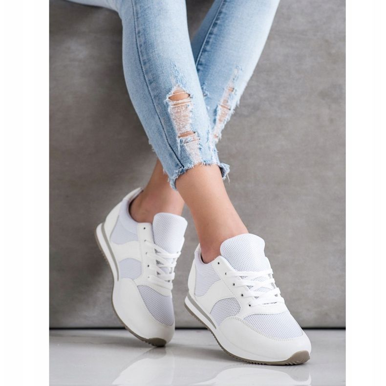 SHELOVET Mesh -urheilukengät valkoinen 2