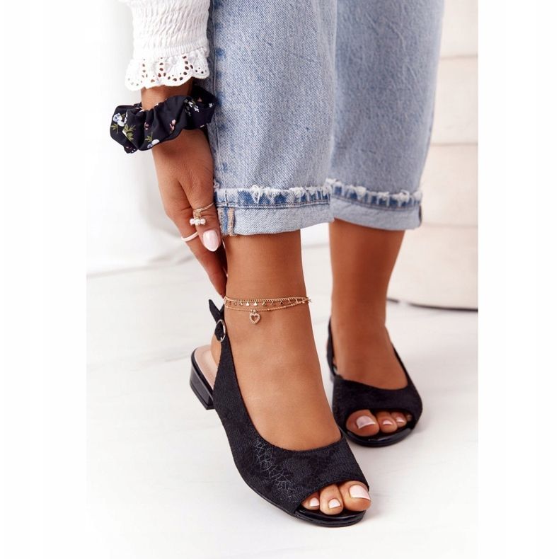 Suede korkokengät Sandaalit Sergio Leone SK807 Musta 1