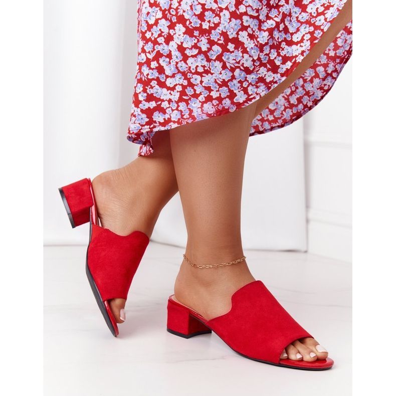 Mokkanahkakengät kantapäässä Sergio Leone KL313 Punainen 1