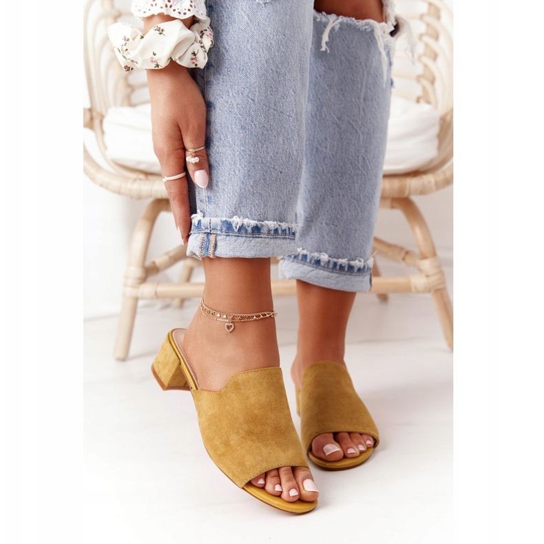 Mokkanahkakengät kantapäässä Sergio Leone KL313 Keltainen 2