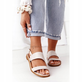 Maciejka 05167-25 Kultaiset nahkasandaalit kultainen 1