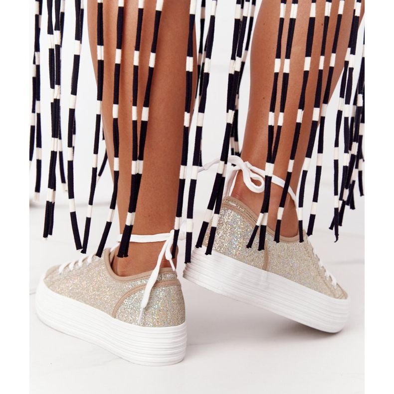 S.Barski Glitter -lenkkarit Golden Luna -alustalla kultainen 2