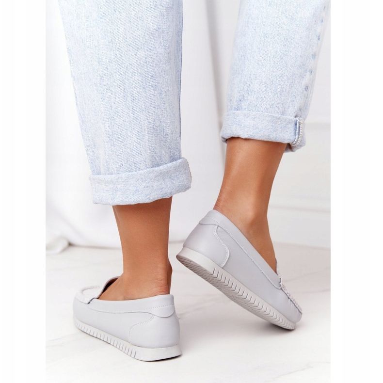 Naisten nahkakengät S.Barski 97630 Harmaa 2