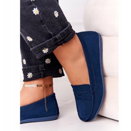 Naisten Mokkanahkakengät Big Star HH274663 Navy Blue tummansininen 2