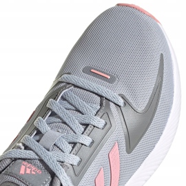 Adidas Runfalcon 2.0 K lasten kengät harmaa-vaaleanpunainen FY9497 3