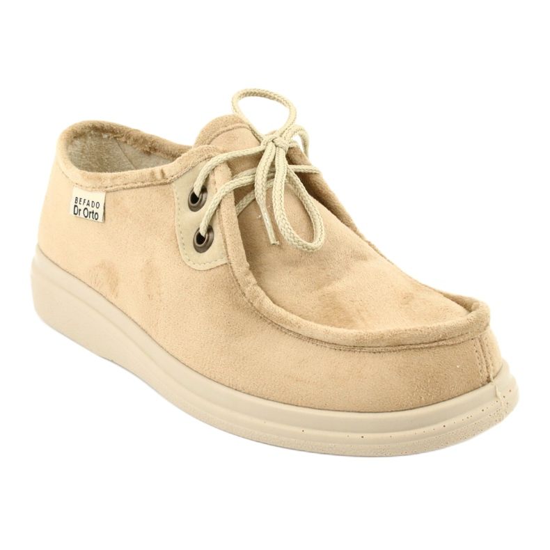 Befado naisten kengät pu 871D007 beige 1