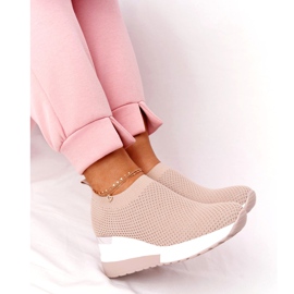 Avoimet lenkkarit Slip-On Wedge Beige HO248 Harmony 5
