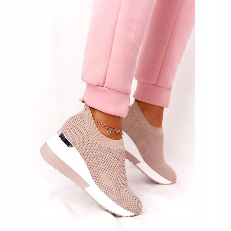 Avoimet lenkkarit Slip-On Wedge Beige HO248 Harmony 2