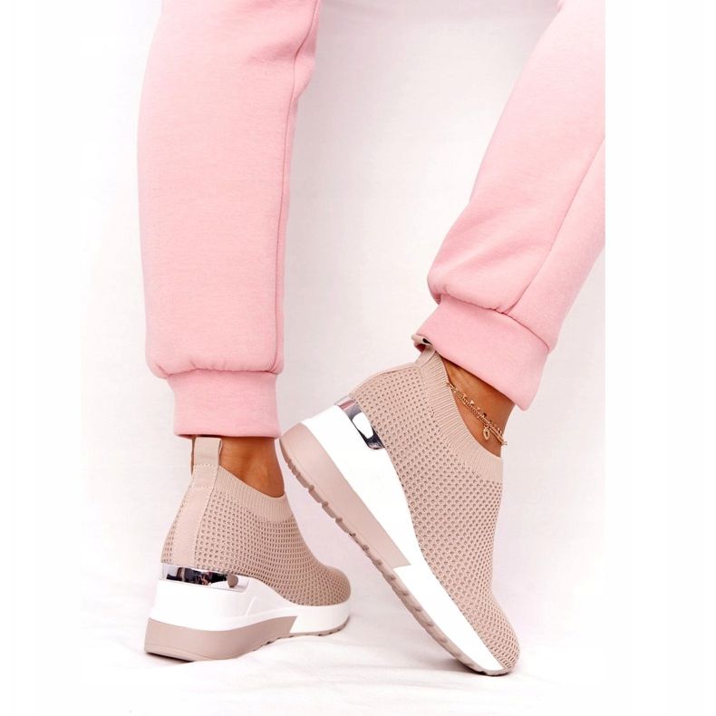 Avoimet lenkkarit Slip-On Wedge Beige HO248 Harmony 4