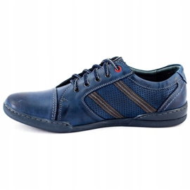 Polbut Miesten vapaa -ajan kengät R3 Perforation Navy Blue tummansininen 2
