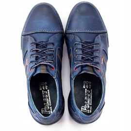 Polbut Miesten vapaa -ajan kengät R3 Perforation Navy Blue tummansininen 4