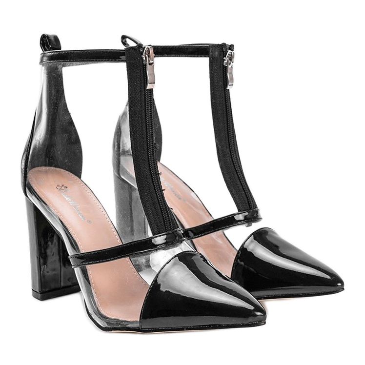 Saappaat postissa läpinäkyvällä Kiki -päällisellä musta 1