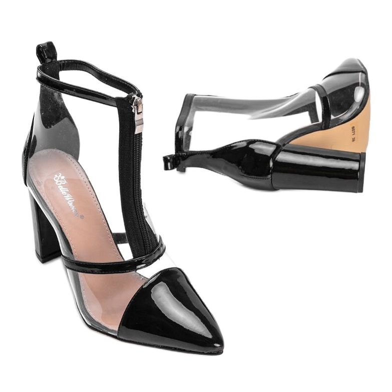 Saappaat postissa läpinäkyvällä Kiki -päällisellä musta 2