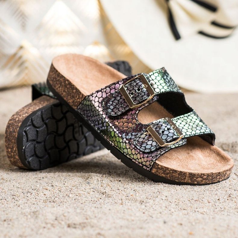 SHELOVET Tossut Holo -tehosteella musta 1