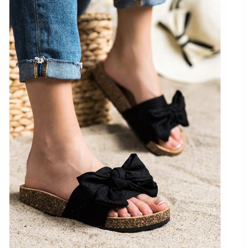 SHELOVET Tossut, joissa on rusetti musta 1