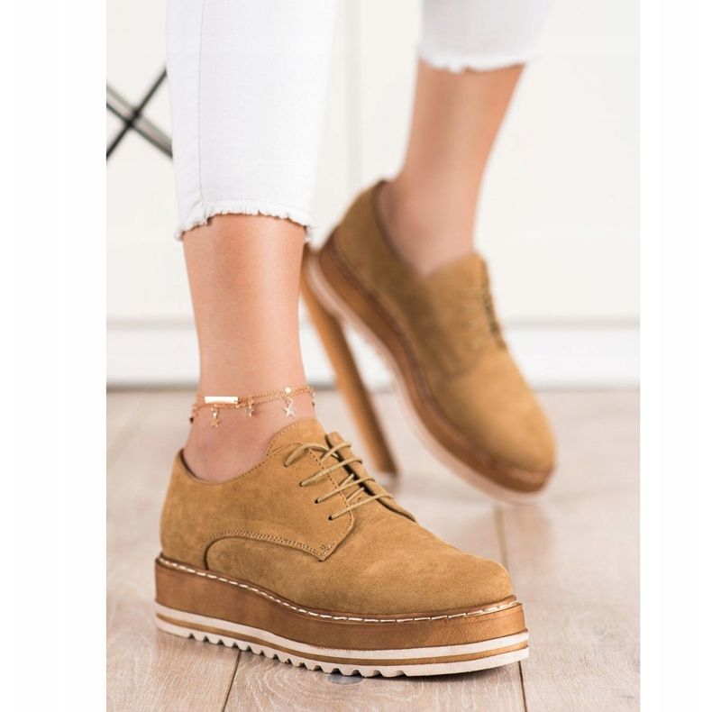 Corina Mokka kengät alustalla ruskea 2