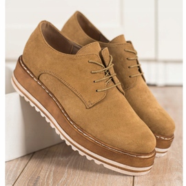 Corina Mokka kengät alustalla ruskea 1