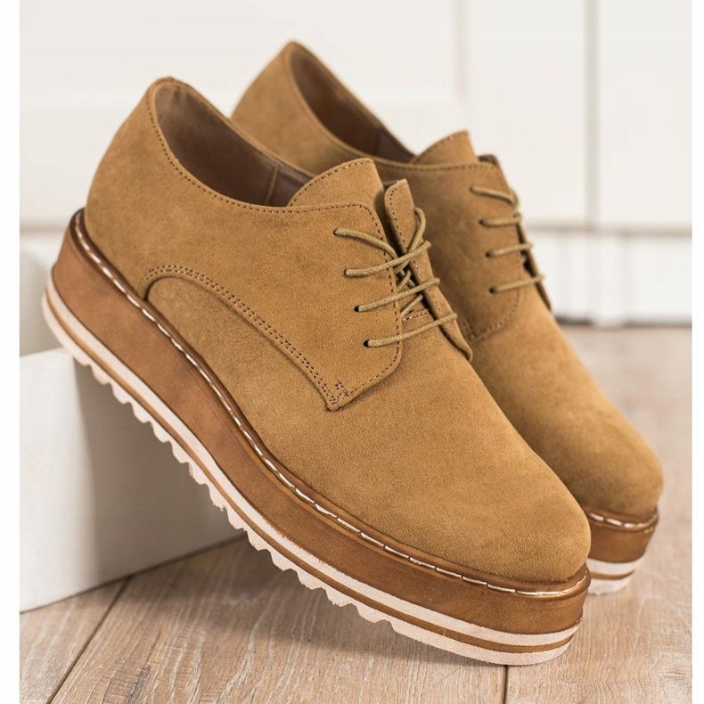 Corina Mokka kengät alustalla ruskea 1