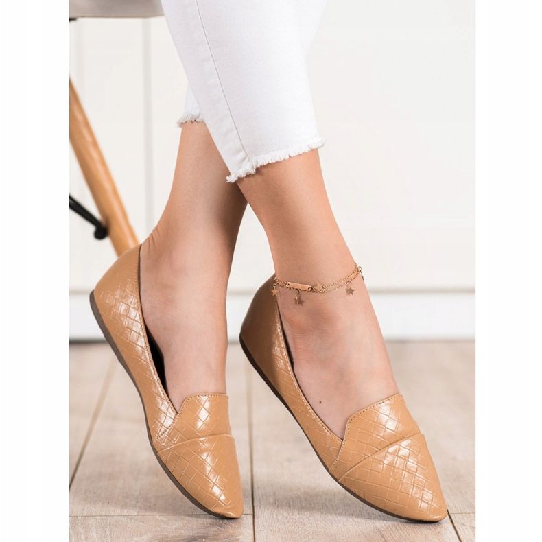 Seastar Muodikkaat ballerinat, joissa on Eco -nahkaa ruskea 1