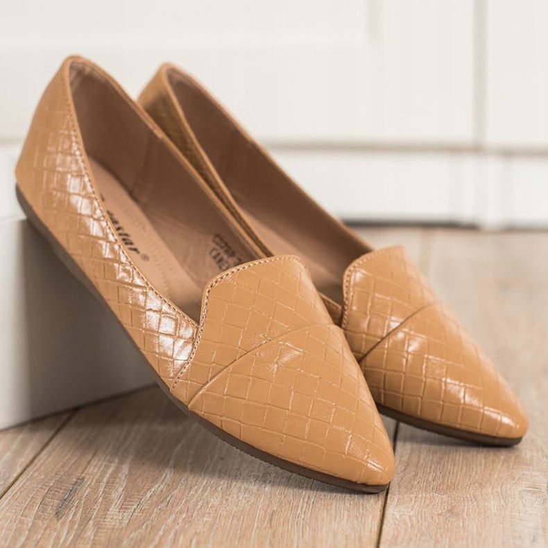 Seastar Muodikkaat ballerinat, joissa on Eco -nahkaa ruskea 2