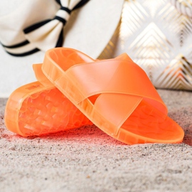 SHELOVET Muodikkaat kumitossut oranssi 1