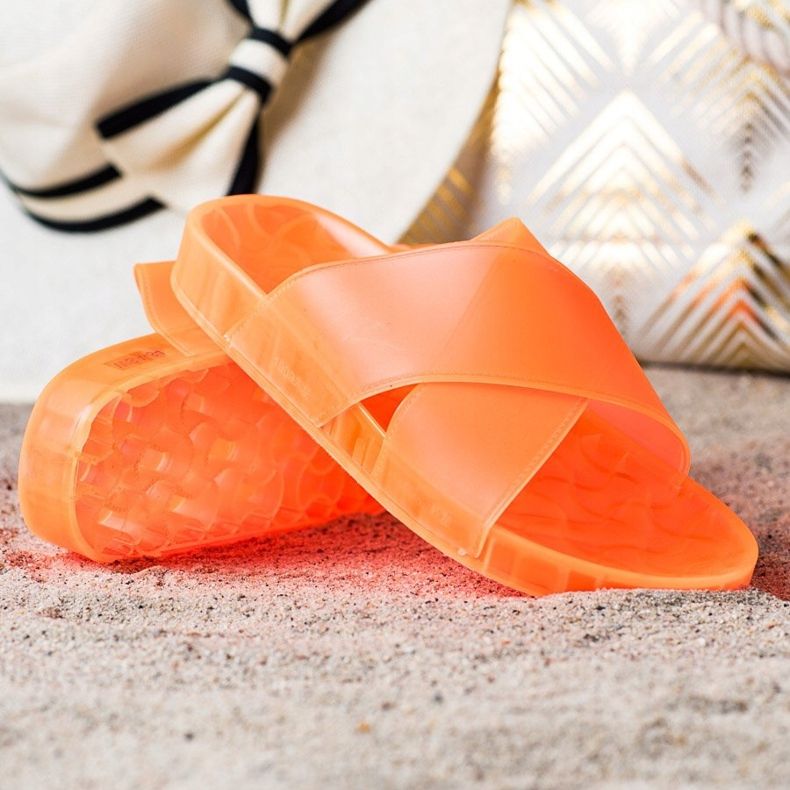 SHELOVET Muodikkaat kumitossut oranssi 1