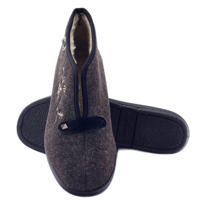 Naisten eristetyt tossut Befado 031d027 ruskea harmaa 3