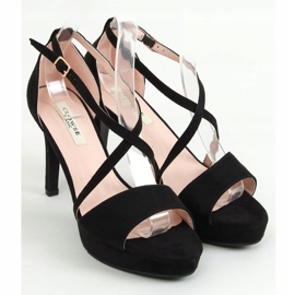 Musta 9R31 Musta platform -sandaalit 1