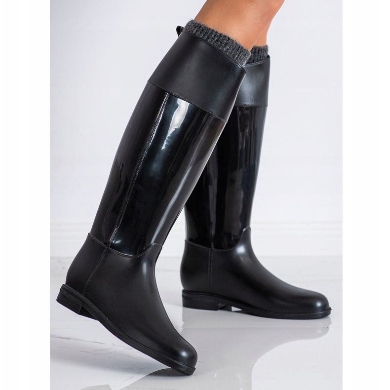 New Age Tyylikkäitä mustia galosheja musta 2