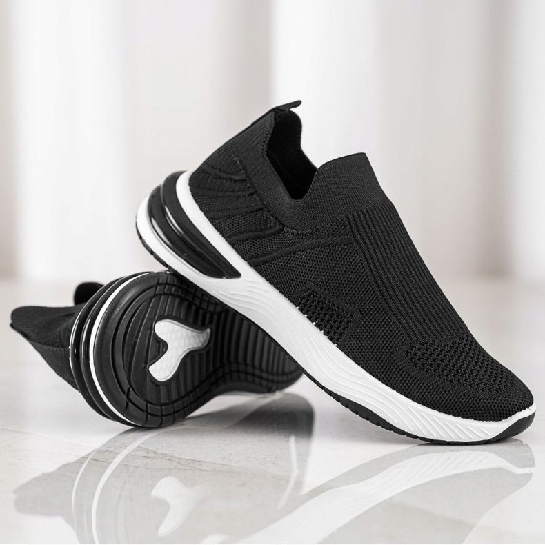 SHELOVET Avoimet Slip-on lenkkarit musta 1