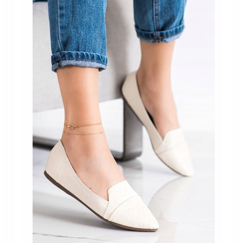 Seastar Muodikkaat ballerinat, joissa on Eco -nahkaa beige 2