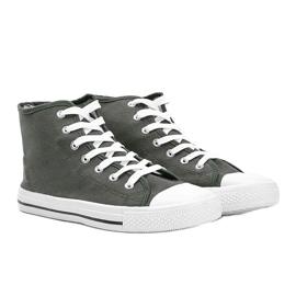 Miesten vihreät khaki -lenkkarit Gin -nilkalla 1