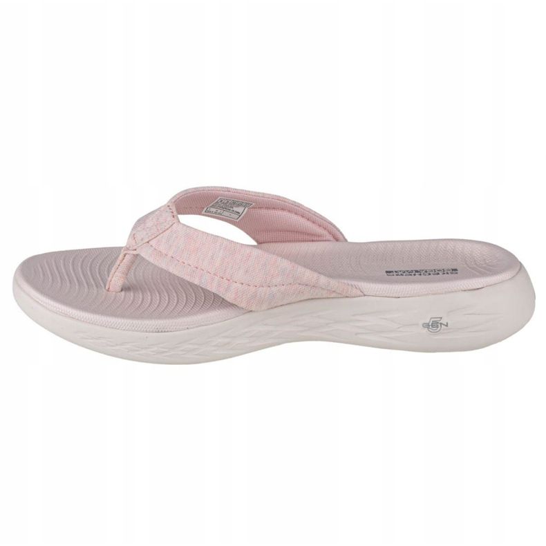 Skechers On the Go 600-Sunbathe W 140000-LTPK Varvastossut musta vaaleanpunainen 1
