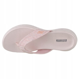 Skechers On the Go 600-Sunbathe W 140000-LTPK Varvastossut musta vaaleanpunainen 2