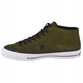 Converse One Star Pro Suede Mid M 153474C kengät musta vihreä 1