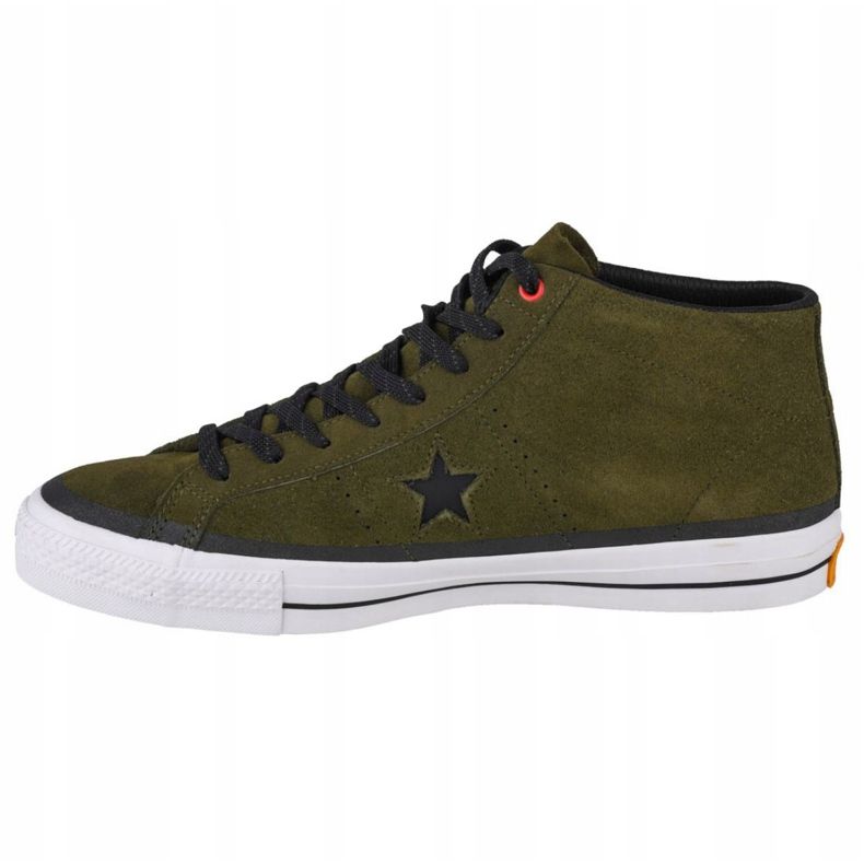 Converse One Star Pro Suede Mid M 153474C kengät musta vihreä 1
