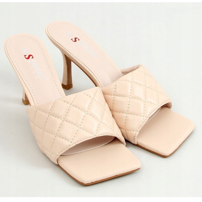 Tikattu beige T367P Beige tossut 1