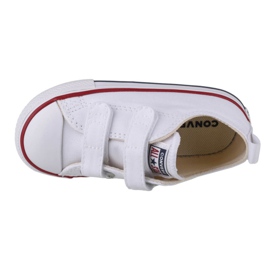Converse Chuck Taylor All Star 2V Ox Jr 769029C valkoinen tummansininen 2