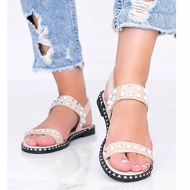 Beige sandaalit Thelma -nastoilla 1