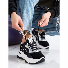 Tennarit FASHION -alustalla musta hopea 2