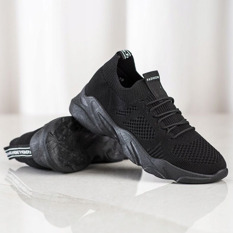 SHELOVET Liukastettavat urheilukengät musta 1