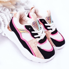 Lasten urheilukengät Tennarit Neon Pink Game Time valkoinen musta vaaleanpunainen 2