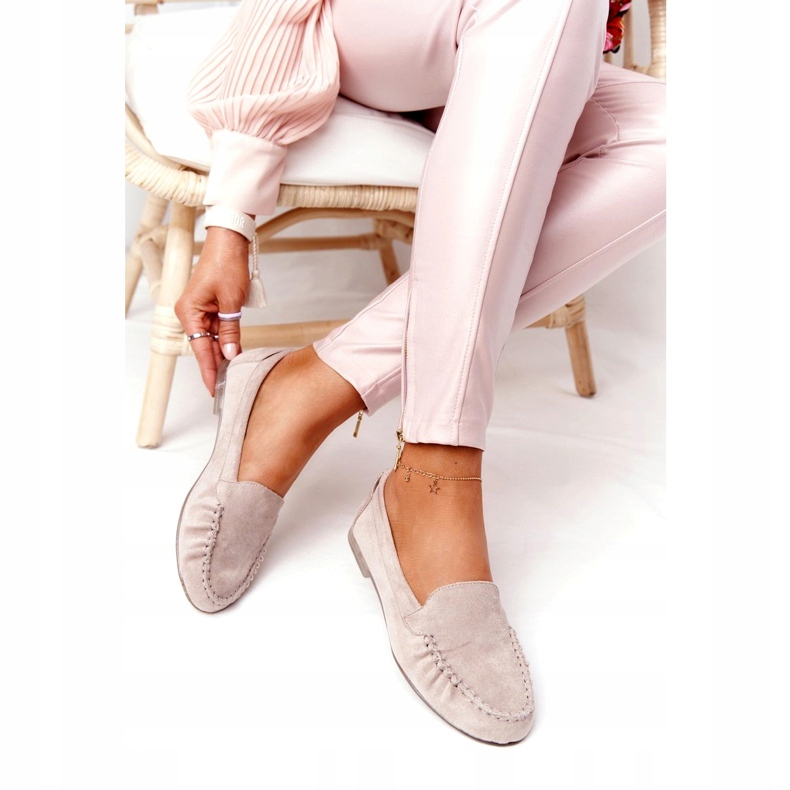 Mokkanahkakengät Sergio Leone MK722 Beige 4