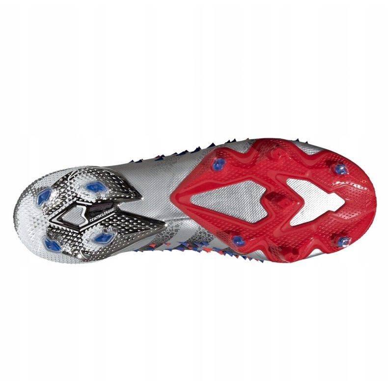 Adidas Predator Freak.1 Low Fg M FY1051 jalkapallokengät harmaa hopea 2