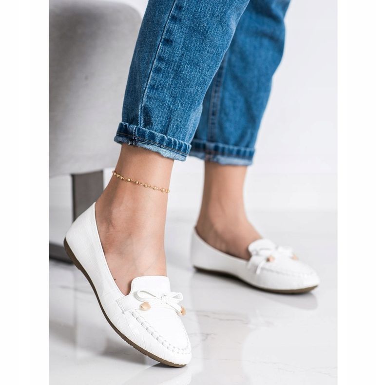 Kayla Rento Eco Nahka Loafers valkoinen 1